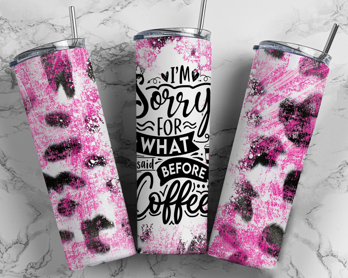 I'm sorry for what I said before coffee stainless steel tumbler, coffee lover's tumbler, customizable 20 oz tumbler