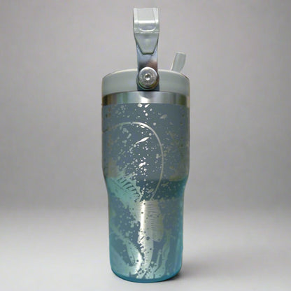 20 oz flip top lid Bass Fishing themed tumbler, gift for her, gift for him, coffee tumbler, free personalization, engraved tumbler gift