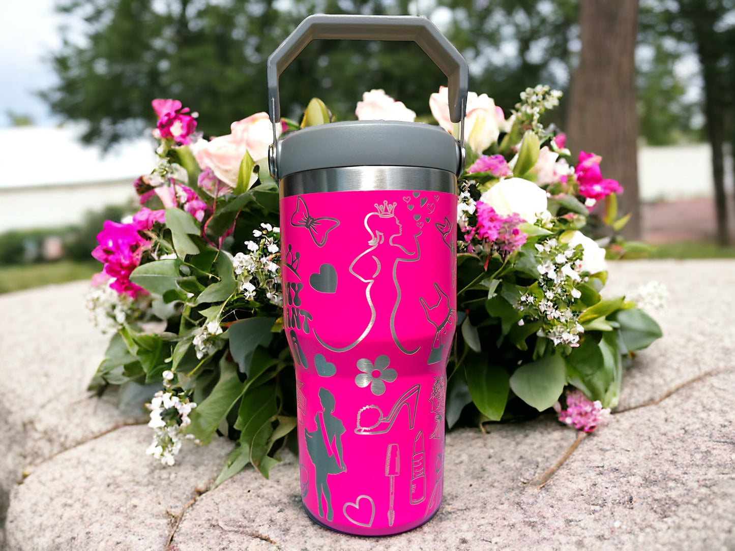 20 oz flip top lid In My Pageant Era themed tumbler, gift for her, gift for him, coffee tumbler, free personalization, engraved tumbler gift