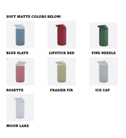 12oz Maars kids soft matte tumbler