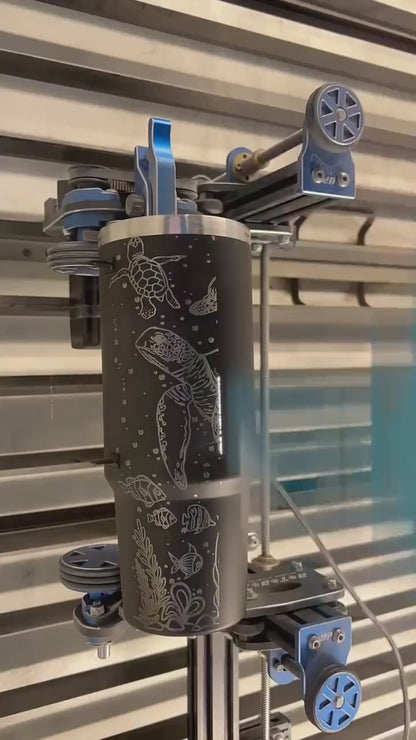 Sea Turtles 30 oz or 40 oz Stainless Steel Insulated Tumbler with Handle, Laser Engraved tumbler, personalized, birthday gift for him/her